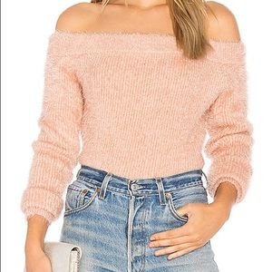 NWOT REVOLVE MinkPink Off Shoulder Sweater